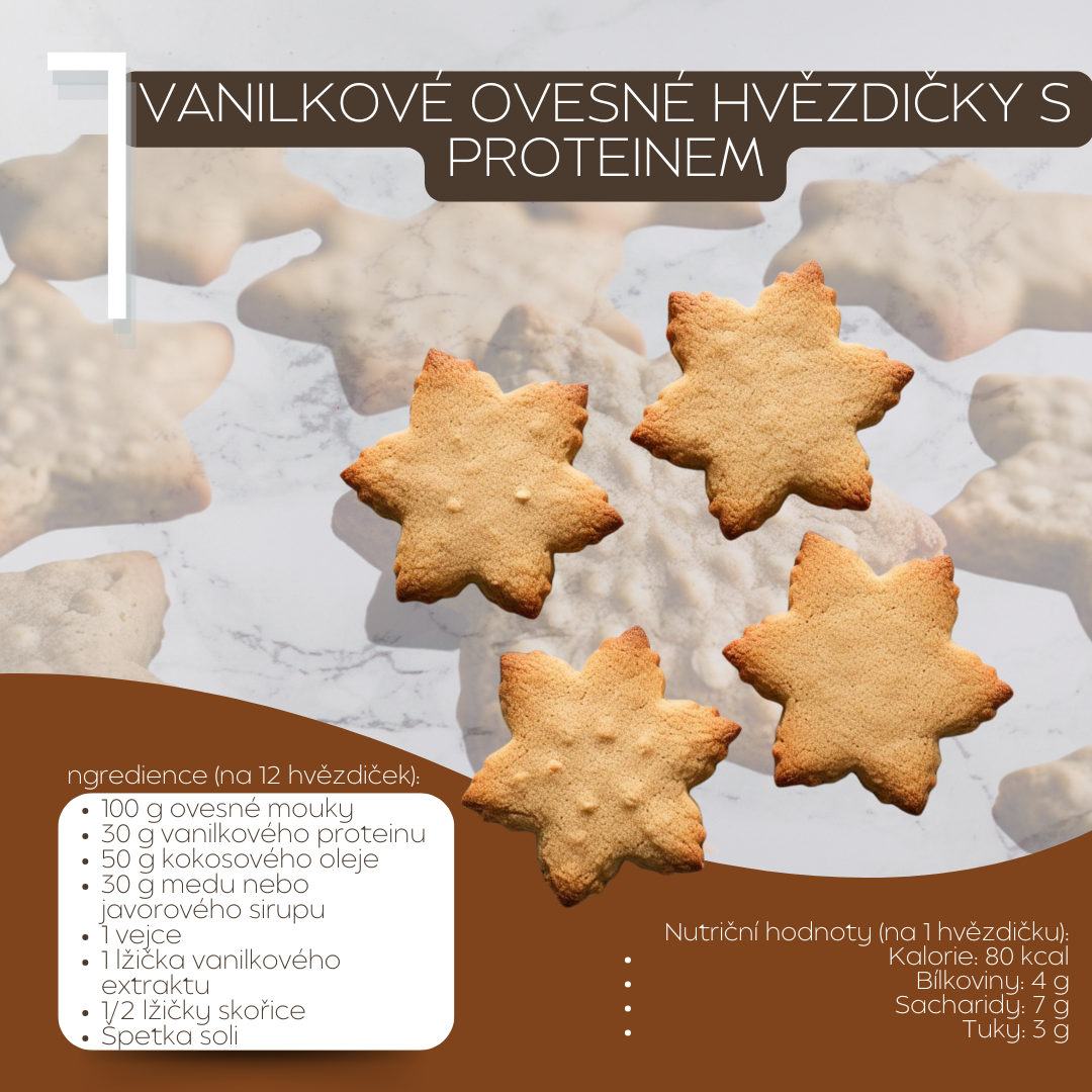 recept na zdrave vanocni cukrovi hvezdicky